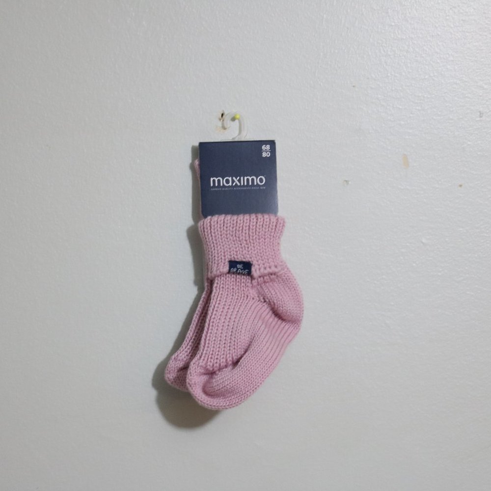 Maximo 100% wool fine knitted socks NWT